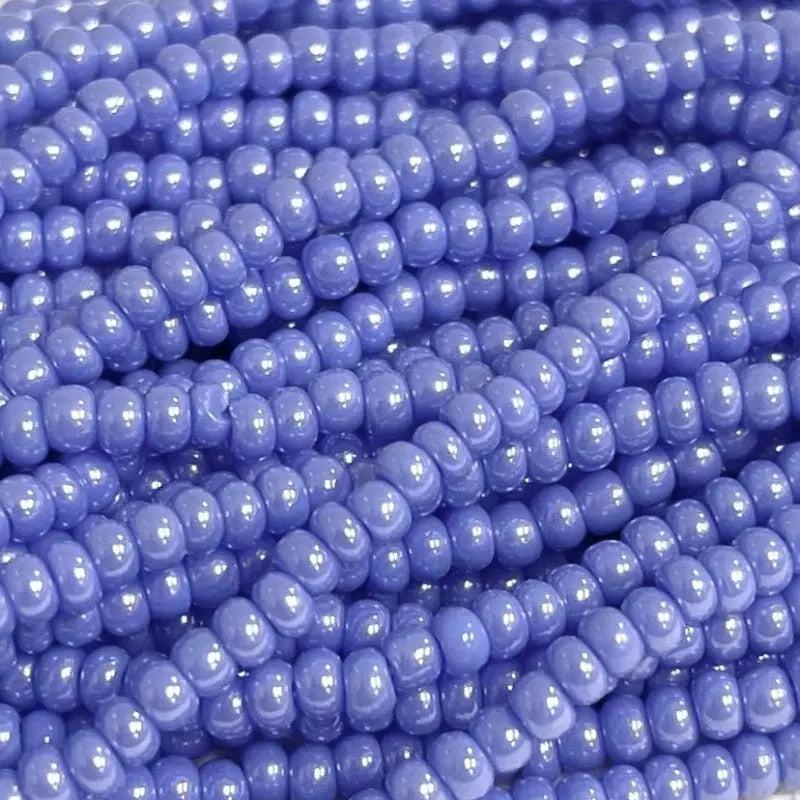 Luster Delft Blue Czech Glass Seed Beads
