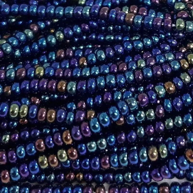 1 Hank Blue Iris Czech Glass Seed Beads - Sea Beads