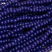 1 Hank Blue Navy Czech Glass Seed Beads - Sea Beads