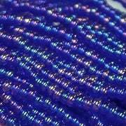1 Hank Blue Sapphire AB Czech Glass Seed Beads - Sea Beads