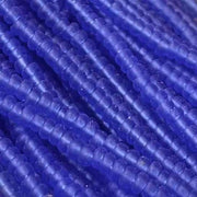 1 Hank Blue Sapphire Czech Matte Glass Seed Beads - Sea Beads