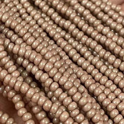 1 Hank Brown Hazelnut Lamella Czech Glass Seed Beads - Sea Beads