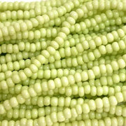 1 Hank Green Avocado Czech Glass Seed Beads - Sea Beads
