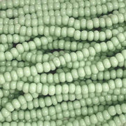 1 Hank Green Celadon Czech Glass Seed Beads - Sea Beads