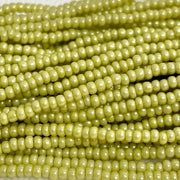 1 Hank Green Chartreuse Light Supra Pearl Czech Glass Seed Beads - Sea Beads