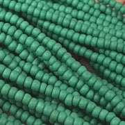 1 Hank Green Forest Matte Czech Glass Seed Beads - Sea Beads