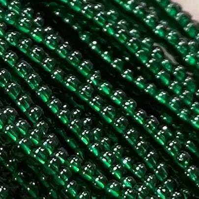 1 Hank Green Hunter Czech Glass Seed Beads - Sea Beads