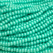 1 Hank Green Spearmint Supra Pearl Czech Glass Seed Beads - Sea Beads