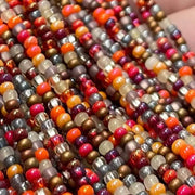 1 Hank Mixed Primordial Soup Czech Glass Seed Beads - Sea Beads