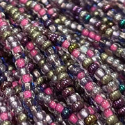 1 Hank Mixed Violet Vagaries Czech Glass Seed Beads - Sea Beads