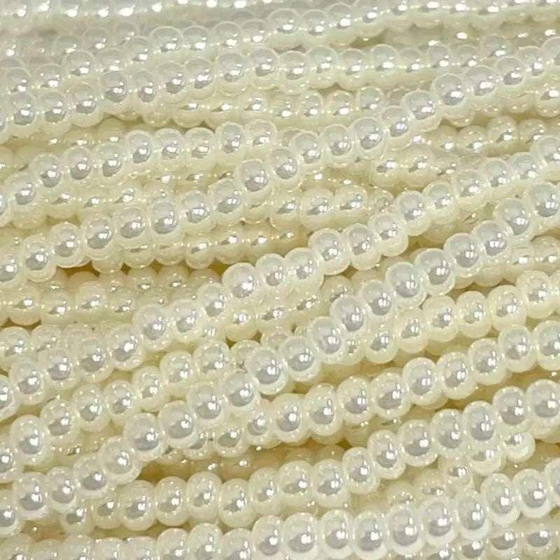 1 Hank Cream Navajo Pearl Czech Glass Seed Beads - Sea Beads