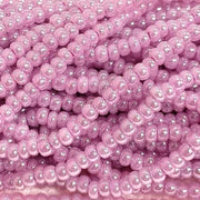 1 Hank Purple Pearl Lavender Czech Glass Seed Beads - Sea Beads