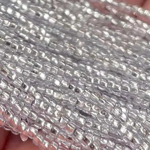 1 Hank Purple Alexandrite Silver Lined Czech Glass Seed Beads - Sea Beads