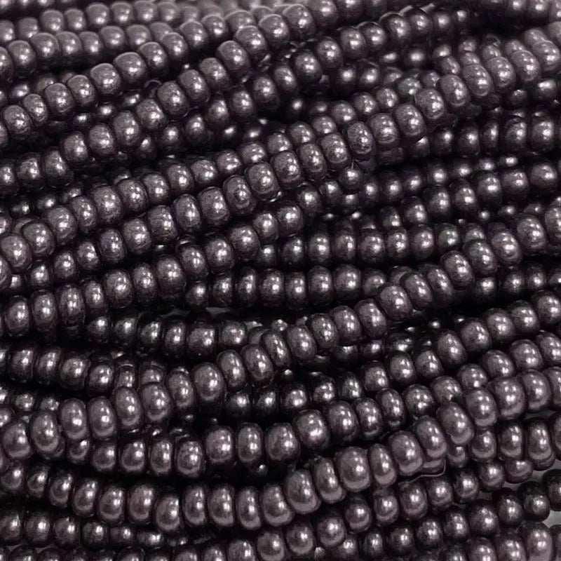 1 Hank Purple Indigo Ore Czech Glass Seed Beads - Sea Beads
