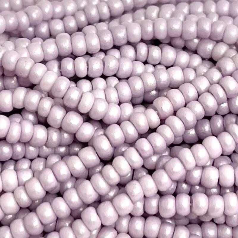 1 Hank Purple Lavender Supra Pearl Czech Glass Seed Beads - Sea Beads