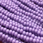 1 Hank Purple Lilac Light Supra Pearl Czech Glass Seed Beads - Sea Beads