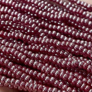 1 Hank Red Dark Luster Czech Glass Seed Beads - Sea Beads