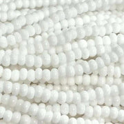 1 Hank White Czech Glass Seed Beads - Sea Beads
