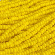 1 Hank Yellow Dark Czech Glass Seed Beads - Sea Beads