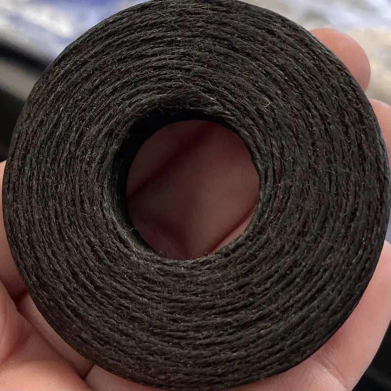 1 Spool Black Waxed Linen Cording - Sea Beads