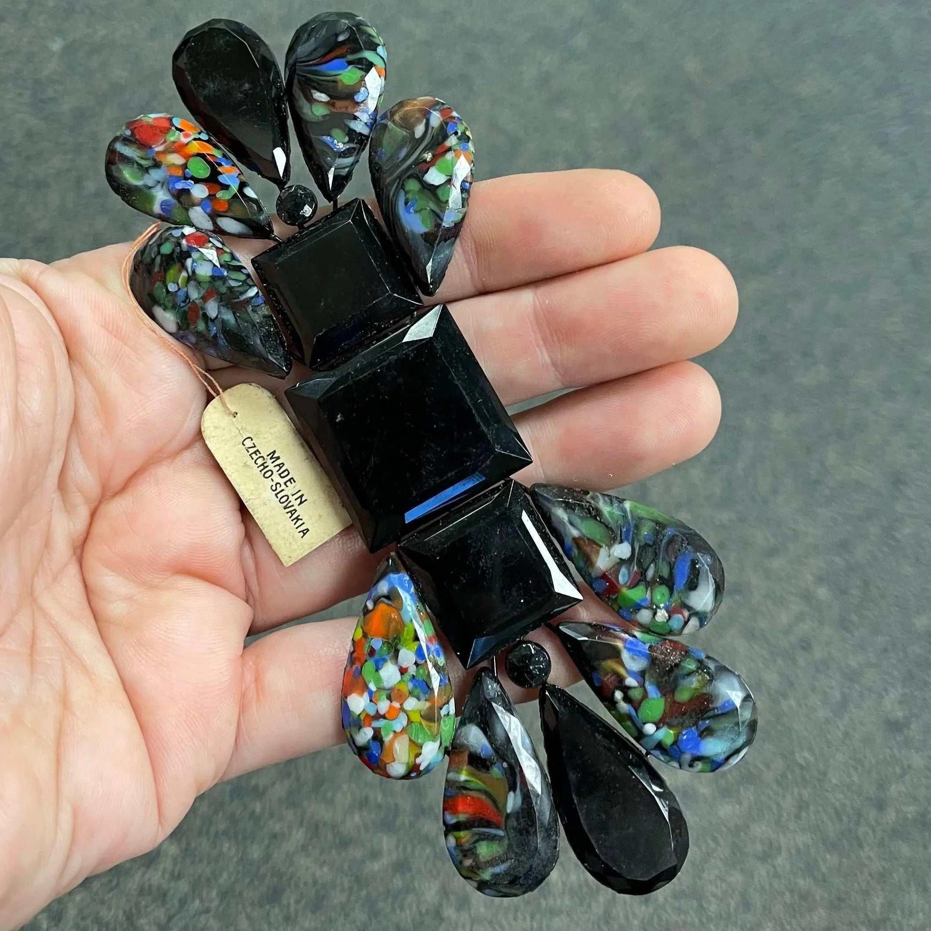 1 Victorian Black Adornment #8055 - Sea Beads