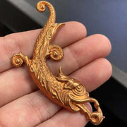 1 Vintage Brass Serpent Metal Stamping - Sea Beads