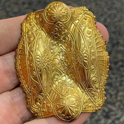 1 Vintage Brass Victorian Tapestry Large Stamping - Sea Beads
