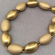 1 Vintage Brass and Matte Stardust Linked Metal Chain Piece - Sea Beads