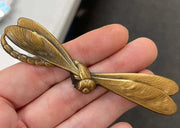 1 Vintage Gold Plated Dragon Fly Stamping - Sea Beads