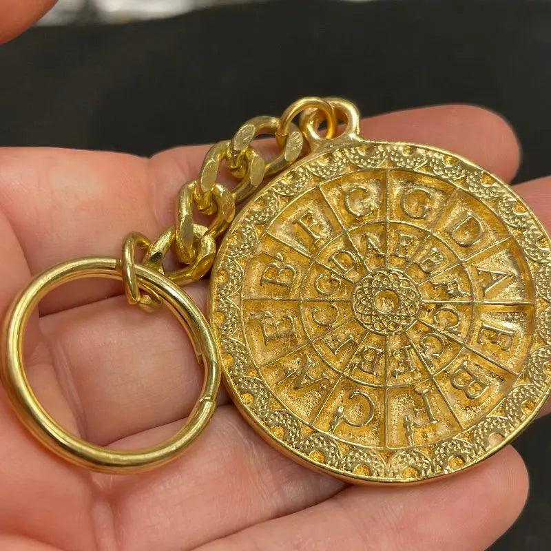 1 Vintage Gold Plated Pewter Talisman Metal Pendant - Sea Beads