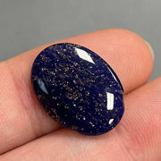 1 Vintage Purple Goldstone Oval Glass Cabochon - Sea Beads