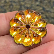 1 Vintage RARE Swarovski Sahara Flower Crystal Bead - Sea Beads