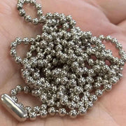 1 Vintage Silver Plated Ball Chain - Sea Beads