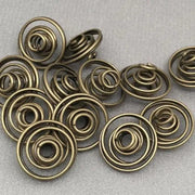 10 Bronze Bead Cage Metal Findings - Sea Beads