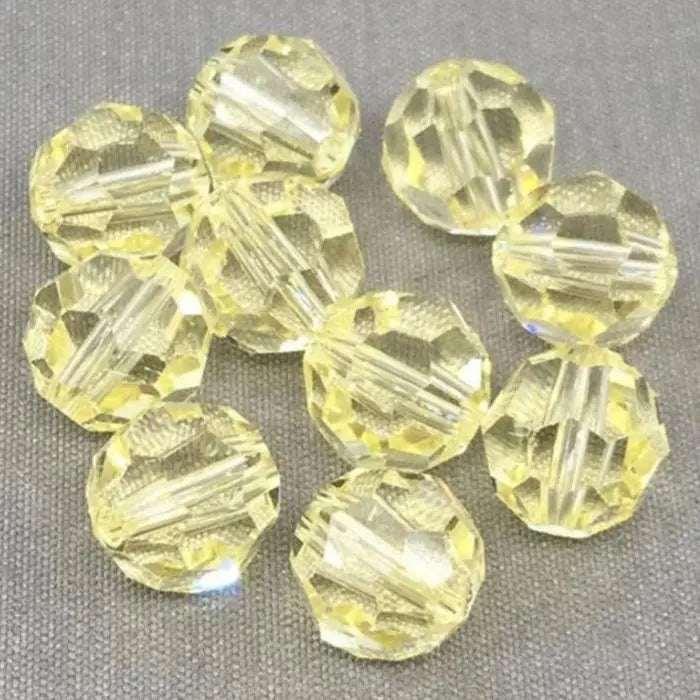 10 Jonquil Swarovski Crystal Beads Round 8mm Art# 5000 - Sea Beads