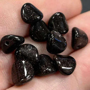 10 Vintage Black Bronze Coin Glass Beads - Sea Beads