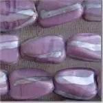 10 Vintage Lavender Grey Glass Beads #6072 - Sea Beads