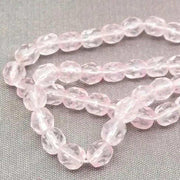 100 Pink Light Czech Fire Polished Glass Beads - Sea Beads