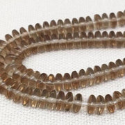 100 Vintage Brown Czech Disc Rondelle Glass Beads - Sea Beads