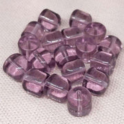 18 Vintage Amethyst Purple Czech Gumdrop Glass Beads - Sea Beads