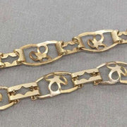 2 Feet Light Gold Vintage Metal Chain - Sea Beads