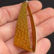 2 Vintage Brass Hammered Pendants - Sea Beads