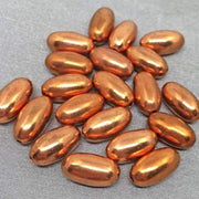 20 Vintage Metal Coated Copper German Lucite Beads - Sea Beads