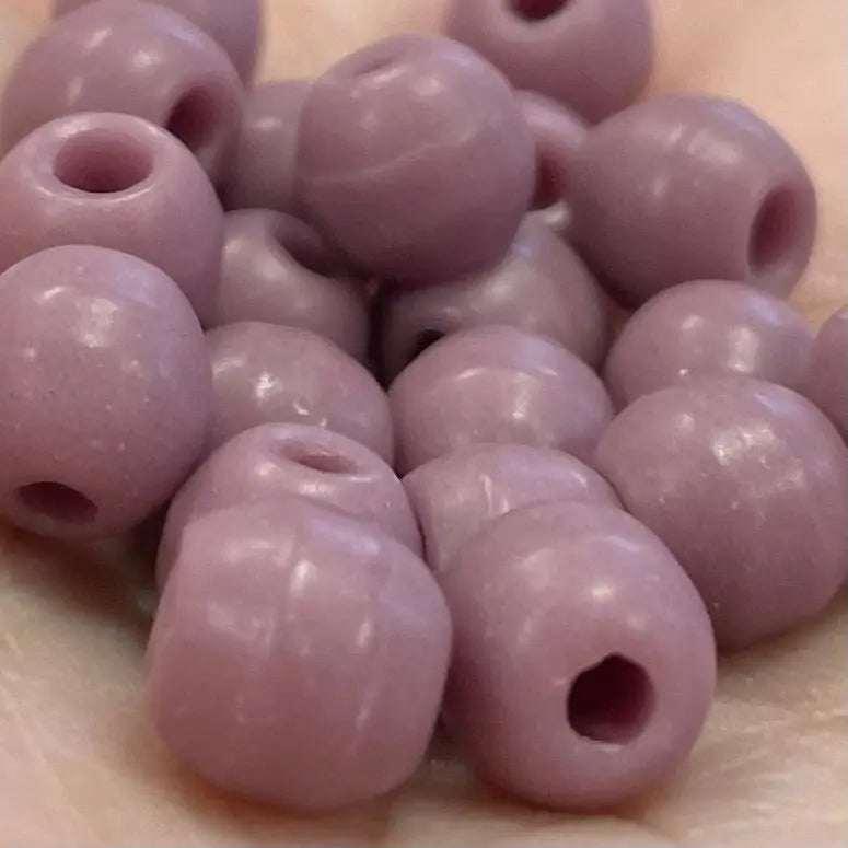 20 Vintage Purple Glass Beads - Sea Beads
