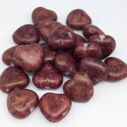 20 Vintage Rustic Japan Heart Glass Beads - Sea Beads