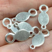 20 Vintage Silver Plated Metal Connectors - Beads to Blooms
