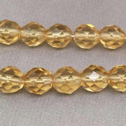 25 Golden Yellow Czech Faceted Glass Beads - Sea Beads