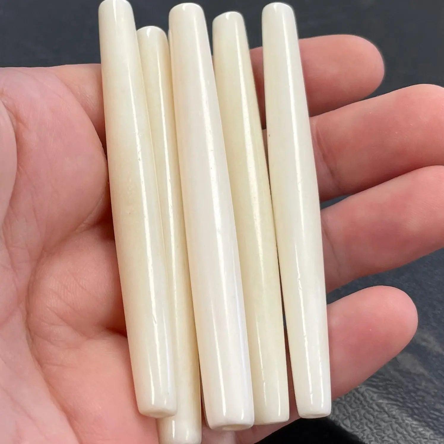 25 Hairpipe Bone Beads 3” - Sea Beads
