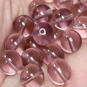 25 Purple Amethyst Mauve Czech Round Glass Beads - Sea Beads