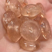 25 Vintage Peach African Ring Trade Glass Beads - Sea Beads